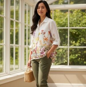 Bailey 44 White Floral Top